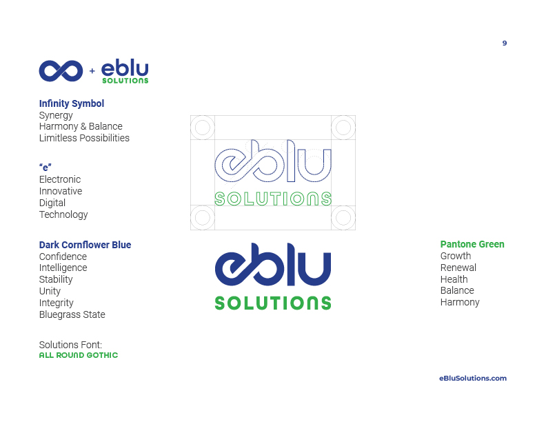 eBlu Solutions Branding