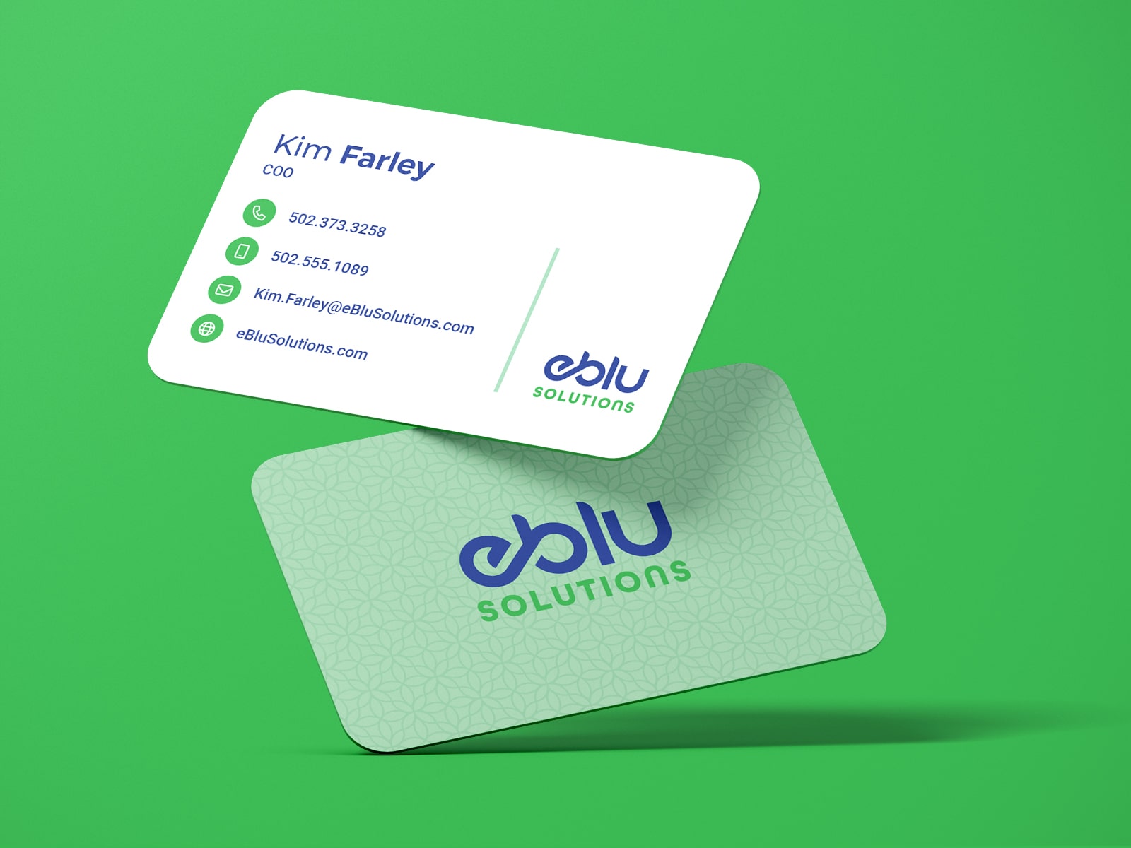 eBlu Solutions - Branding & Logo by Visual Designer - Joanna Davis